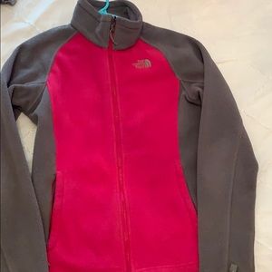women’s small north face fleece zip